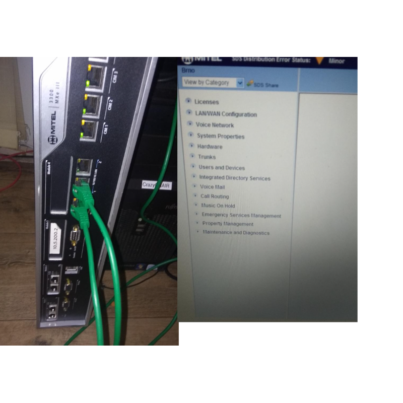 Telefonní ústředna IP Mitel MXe 3300 III + 1x IP telefon Mitel 5320 Telefonní ústředna IP Mitel MXe 3300 III + 1x IP telefon Mitel 5320