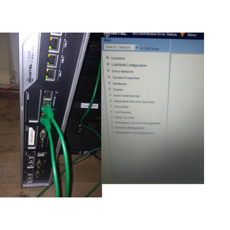 Telefonní ústředna IP Mitel MXe 3300 III + 1x IP telefon Mitel 5320
